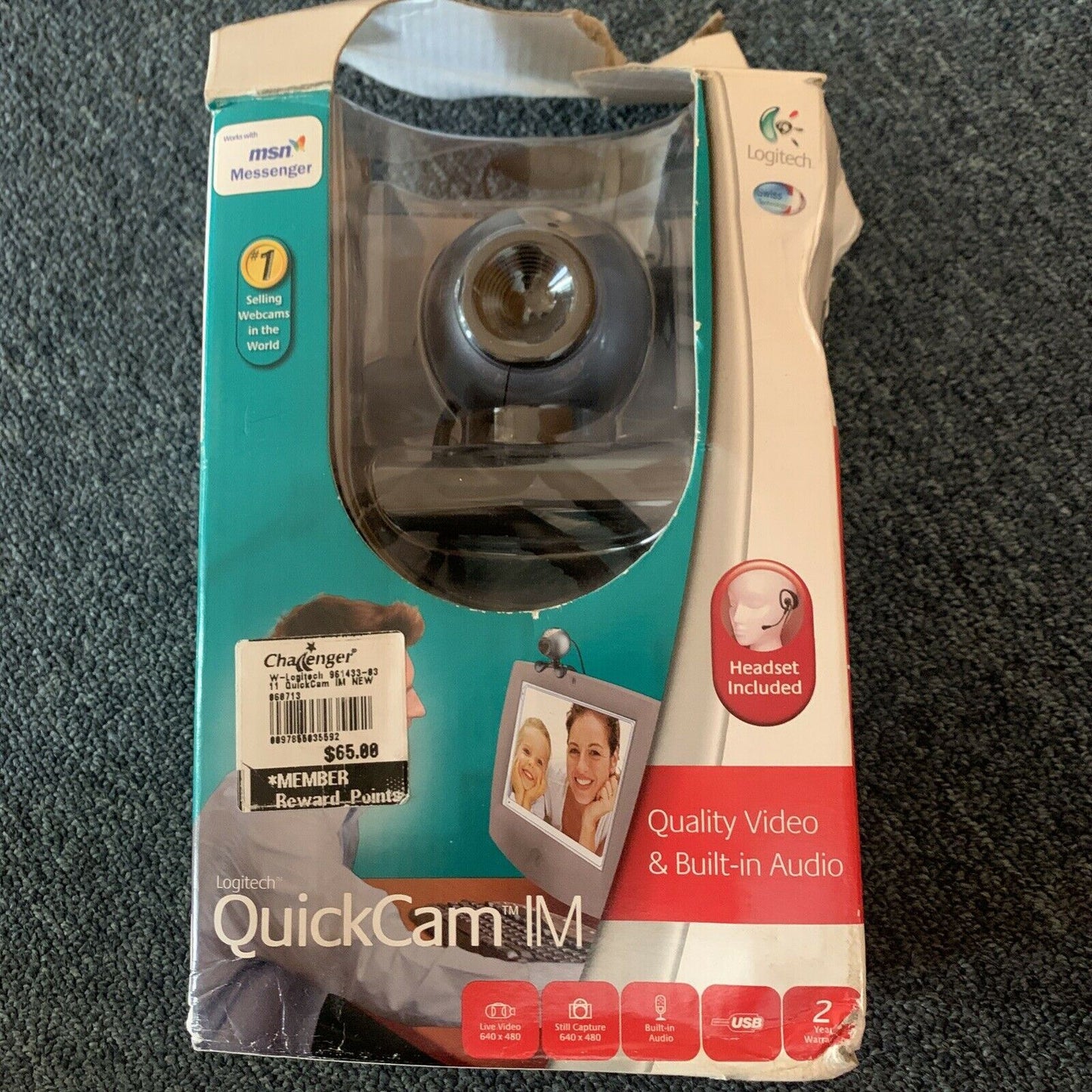 Logitech QuickCam IM Webcam For Windows 98/XP *Doesn't Work On Windows 10*