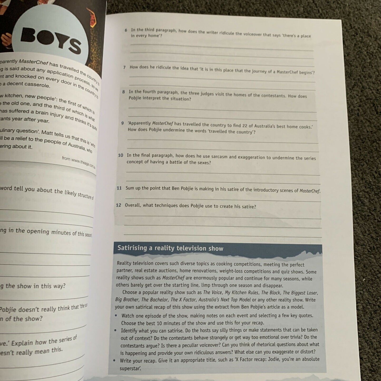 Senior English Skills - Year 11 By Rex Sadler & Viv Winter 2014
