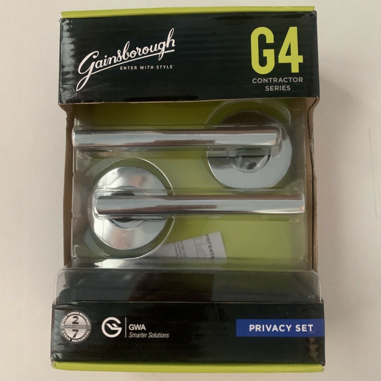 Gainsborough Privacy Set Handle - For Internal Doors That You Want To Lock