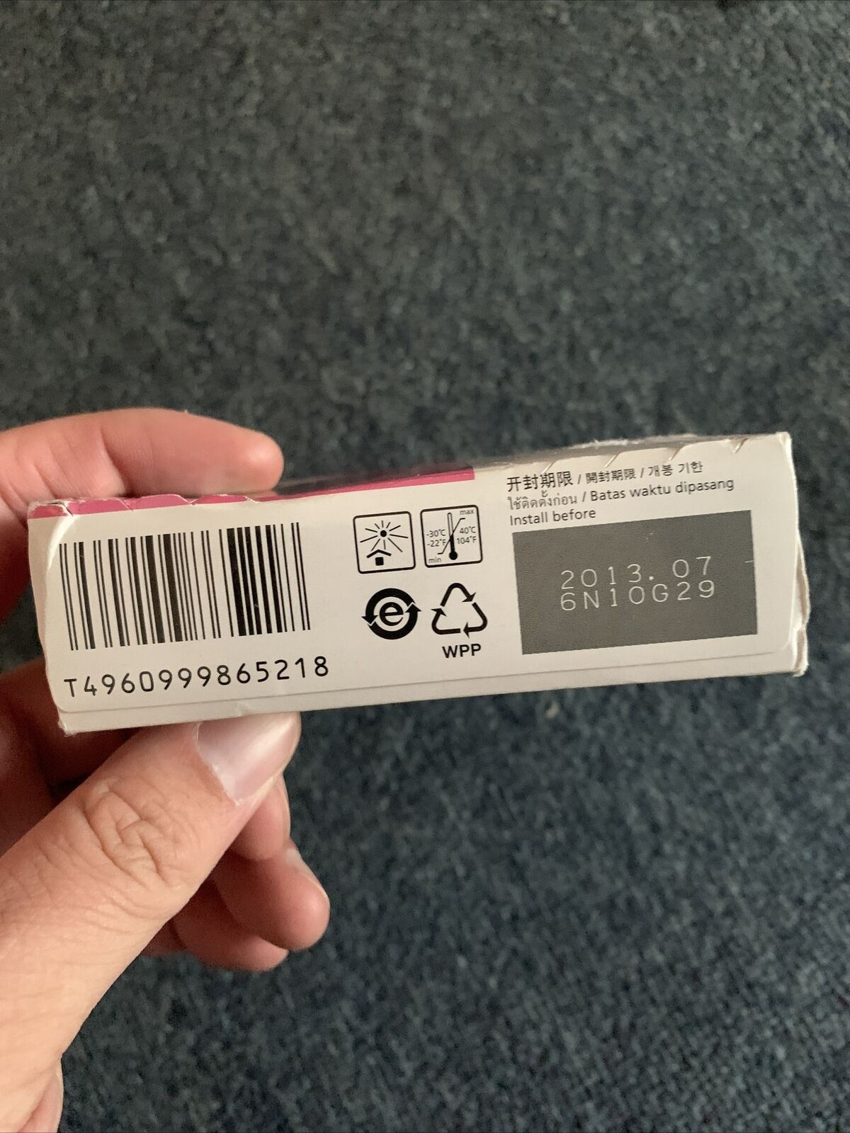 Genuine Canon 3E Magenta BCI-3eM Ink Cartridge Exp 2013/07