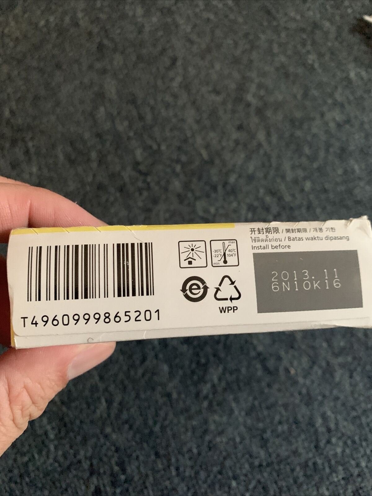 Canon BCI-3EY Yellow Printer Ink Cartridge Dated 11/2013 Genuine