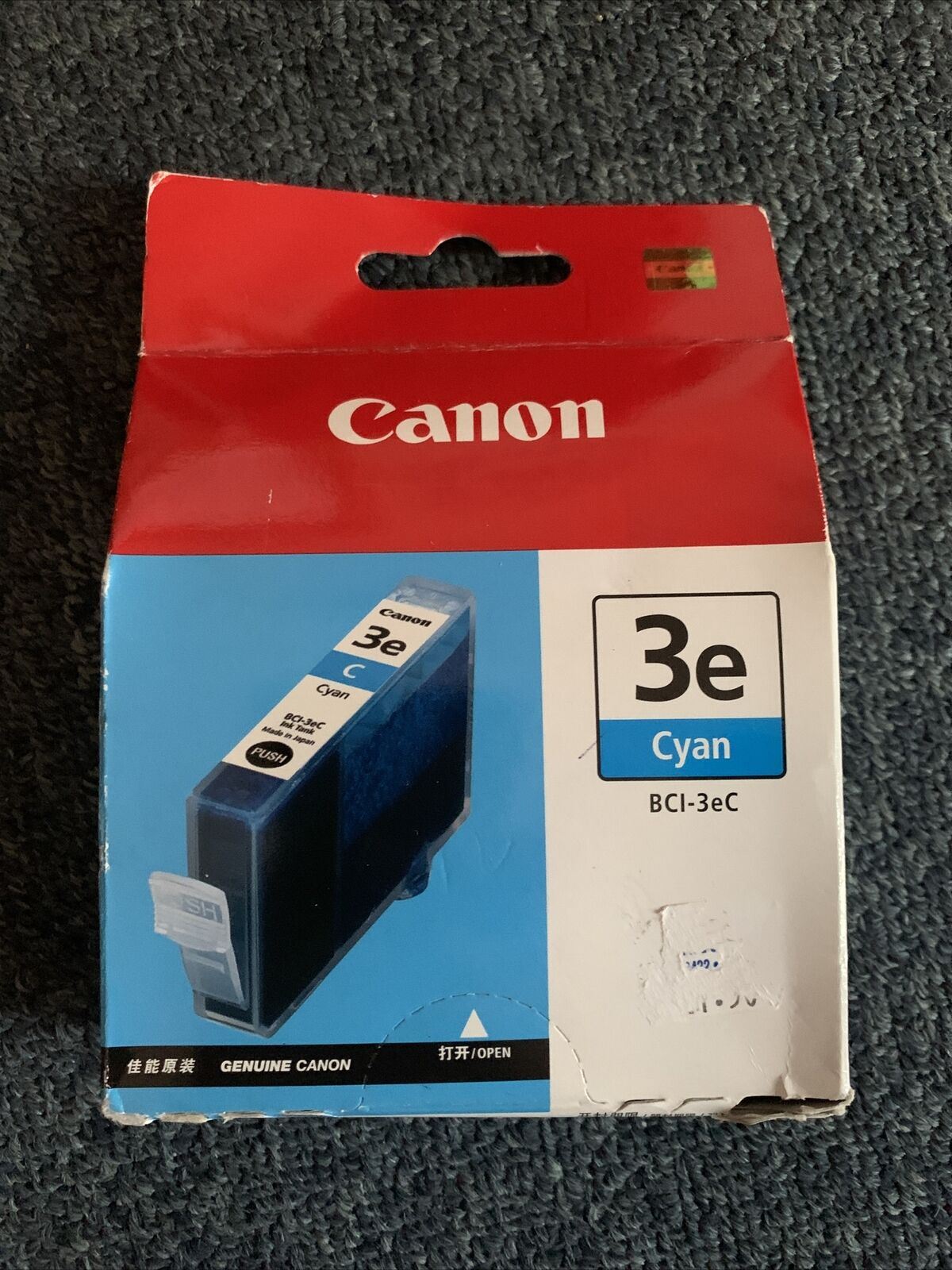 Genuine Canon BCI-3eC Cyan Ink tank Exp 2014/02