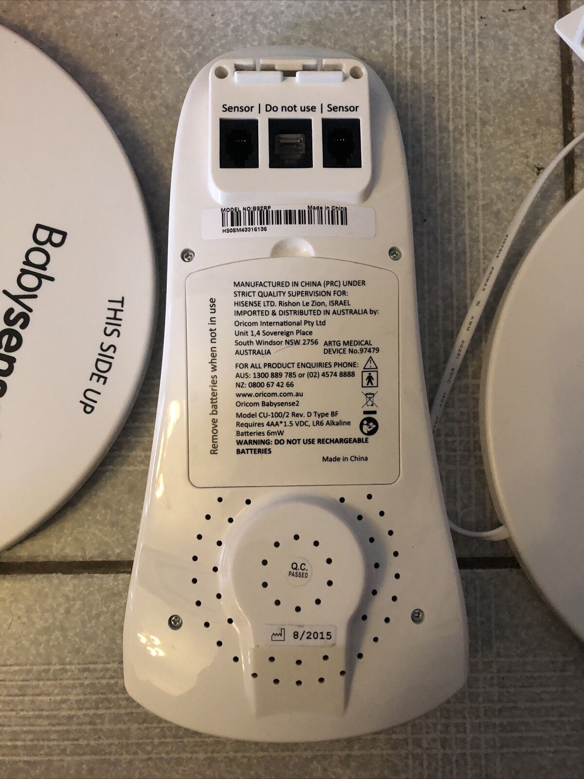 Oricom Babysense 2 Infant Breathing Movement Monitor