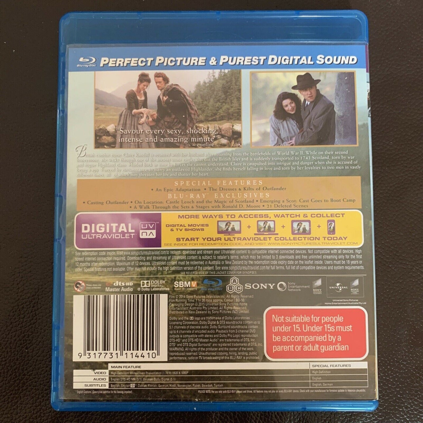 Outlander : Season 1 : Volume 1 (Blu-ray, 2018, 2-Disc Set)