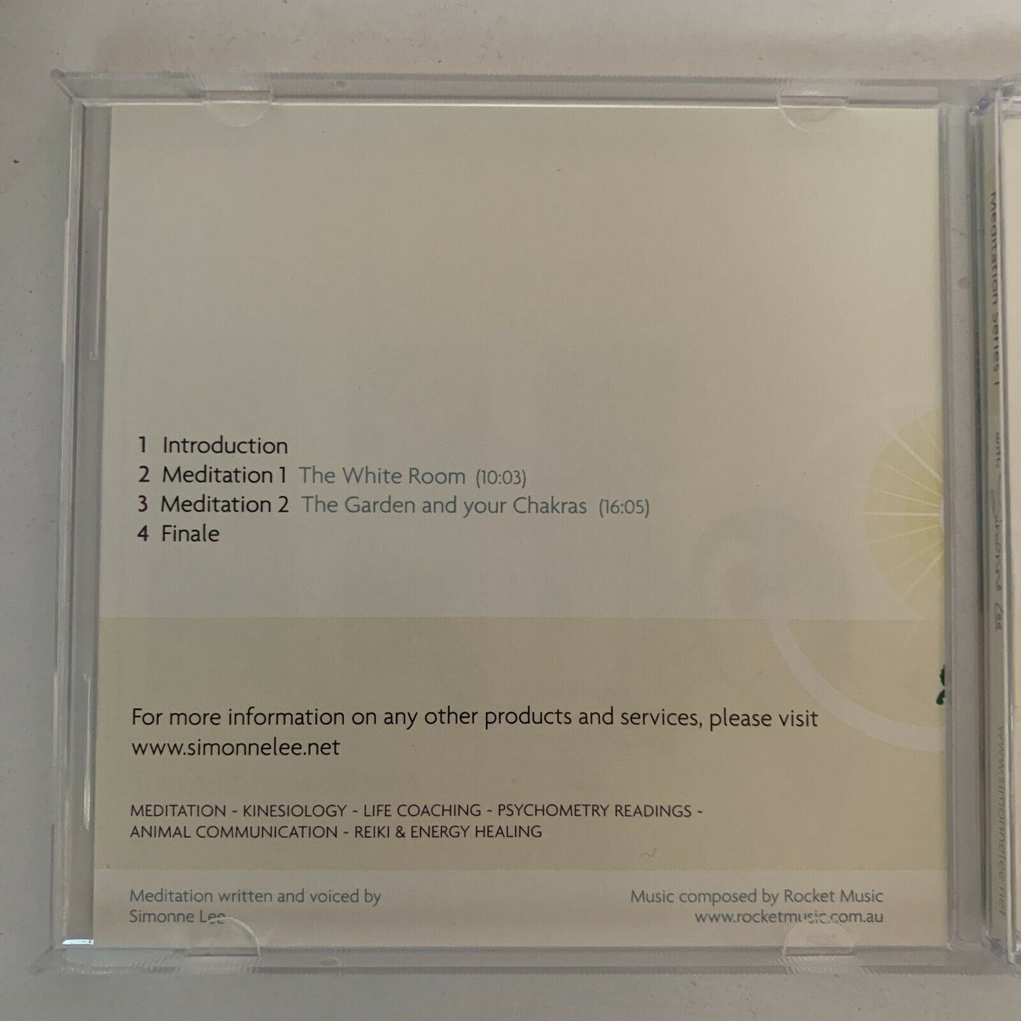 Meditation Series 1 With Simonne Lee CD Album - Step by Step Guide