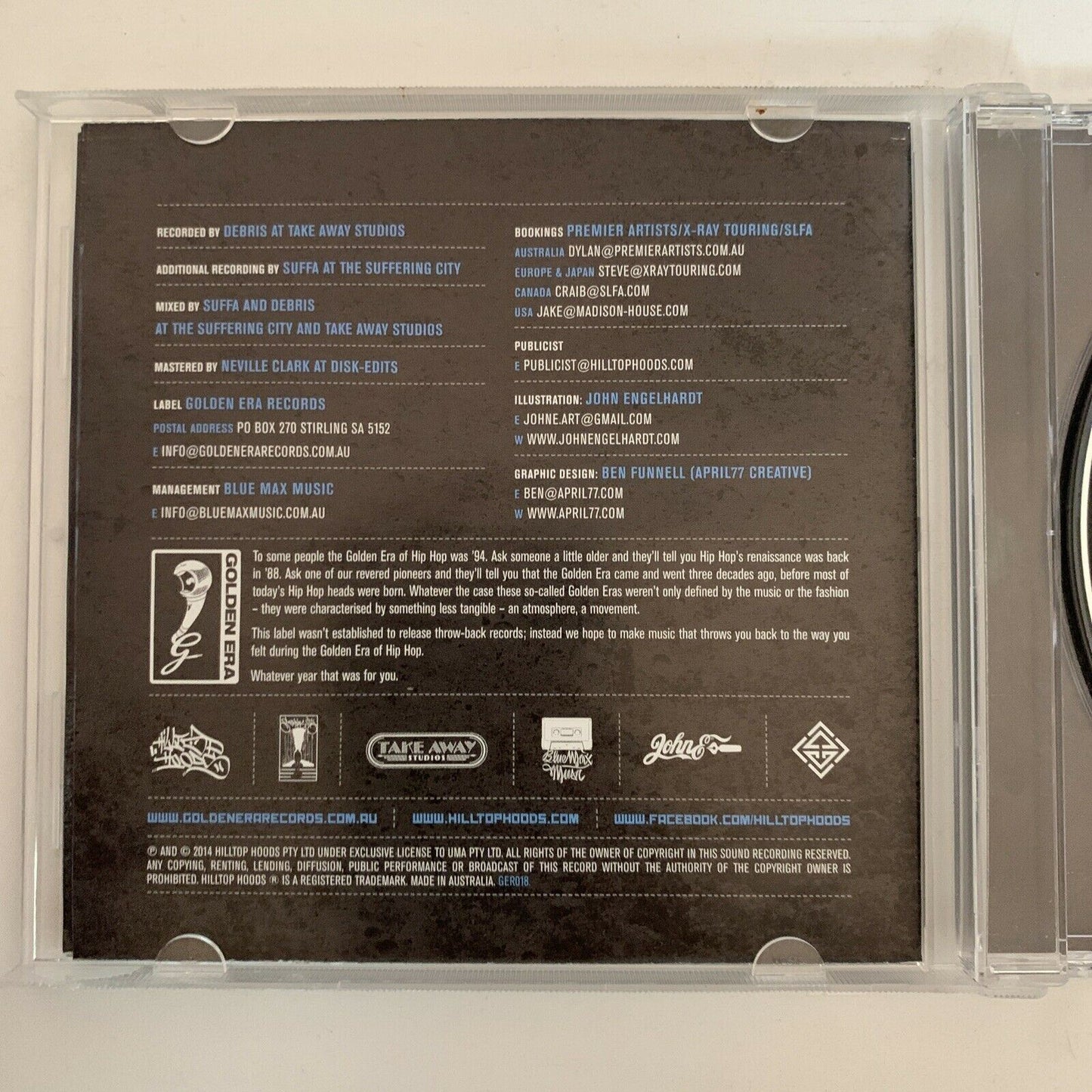 Hilltop Hoods – Walking Under Stars CD 2014 Album