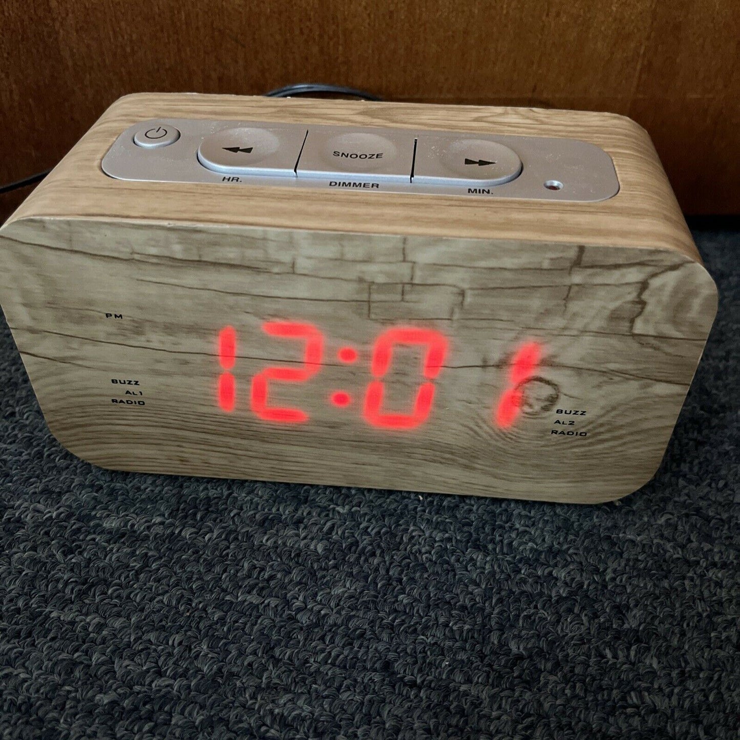 Home & Co Wood Clock Radio CR-668PL