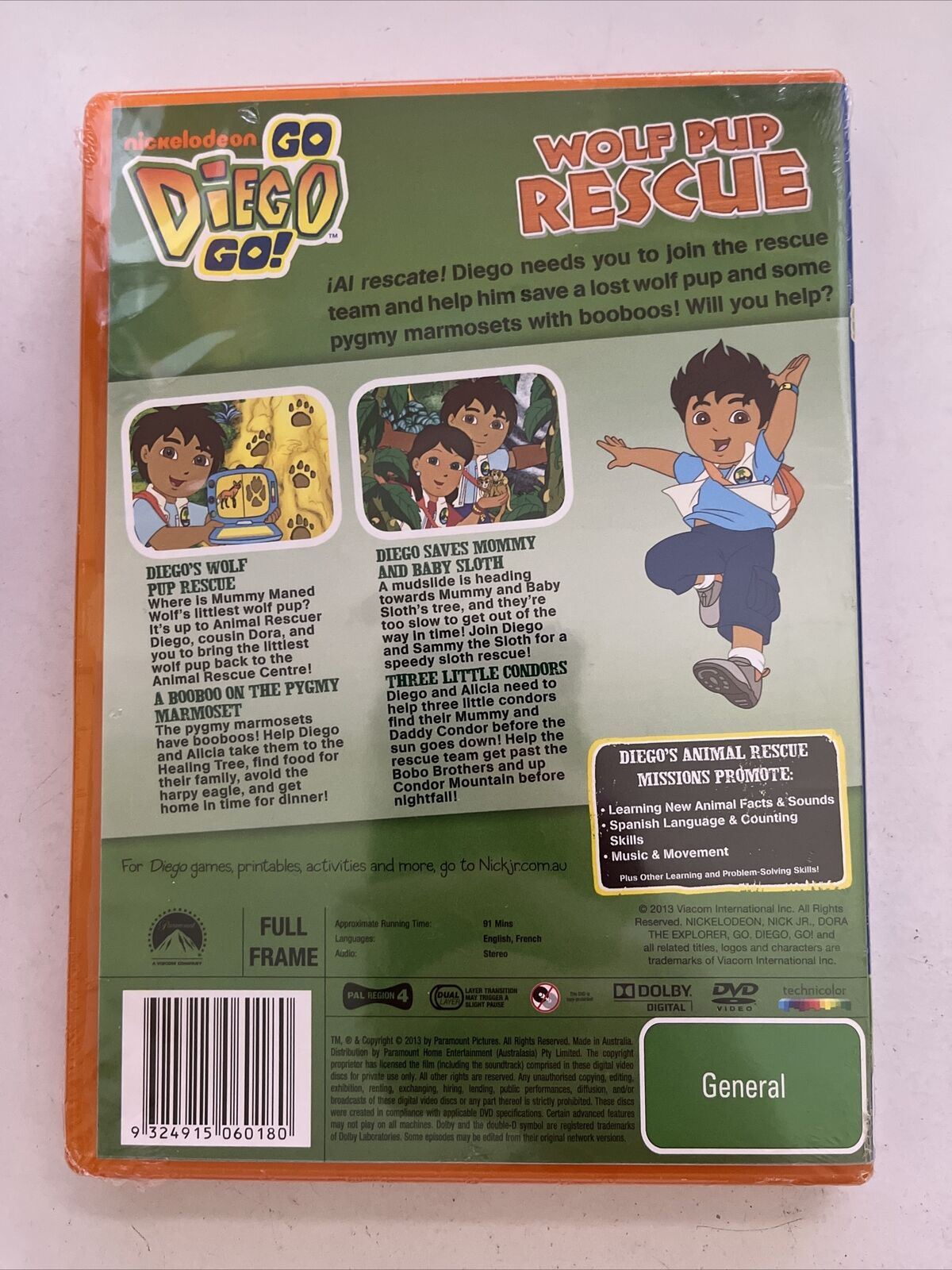 *New Sealed* Go Diego Go! - Wolf Pup Rescue (DVD, 2005)
