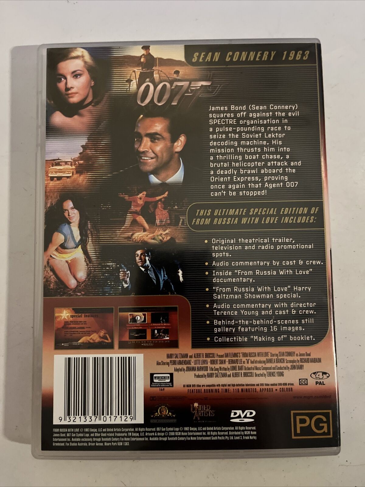 From Russia With Love - Special Edition (DVD, 1963) Sean Connery. Region 4