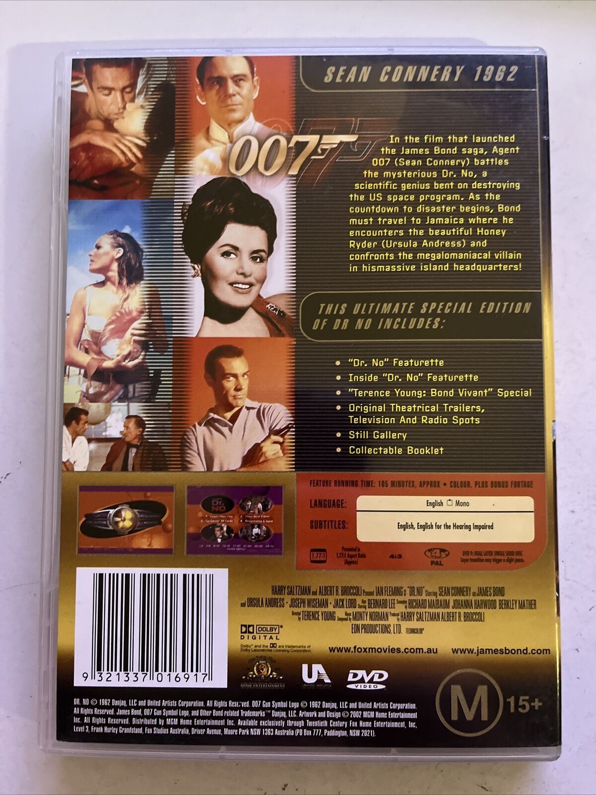 James Bond Dr No - Special Edition (DVD, 1962) Sean Connery, Ursula Andress