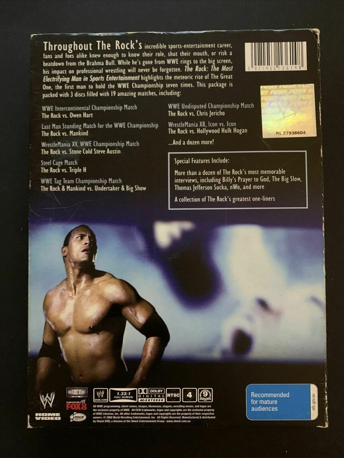 WWE - The Rock - The Most Electrifying Man In Sports Entertainment (DVD) Region4