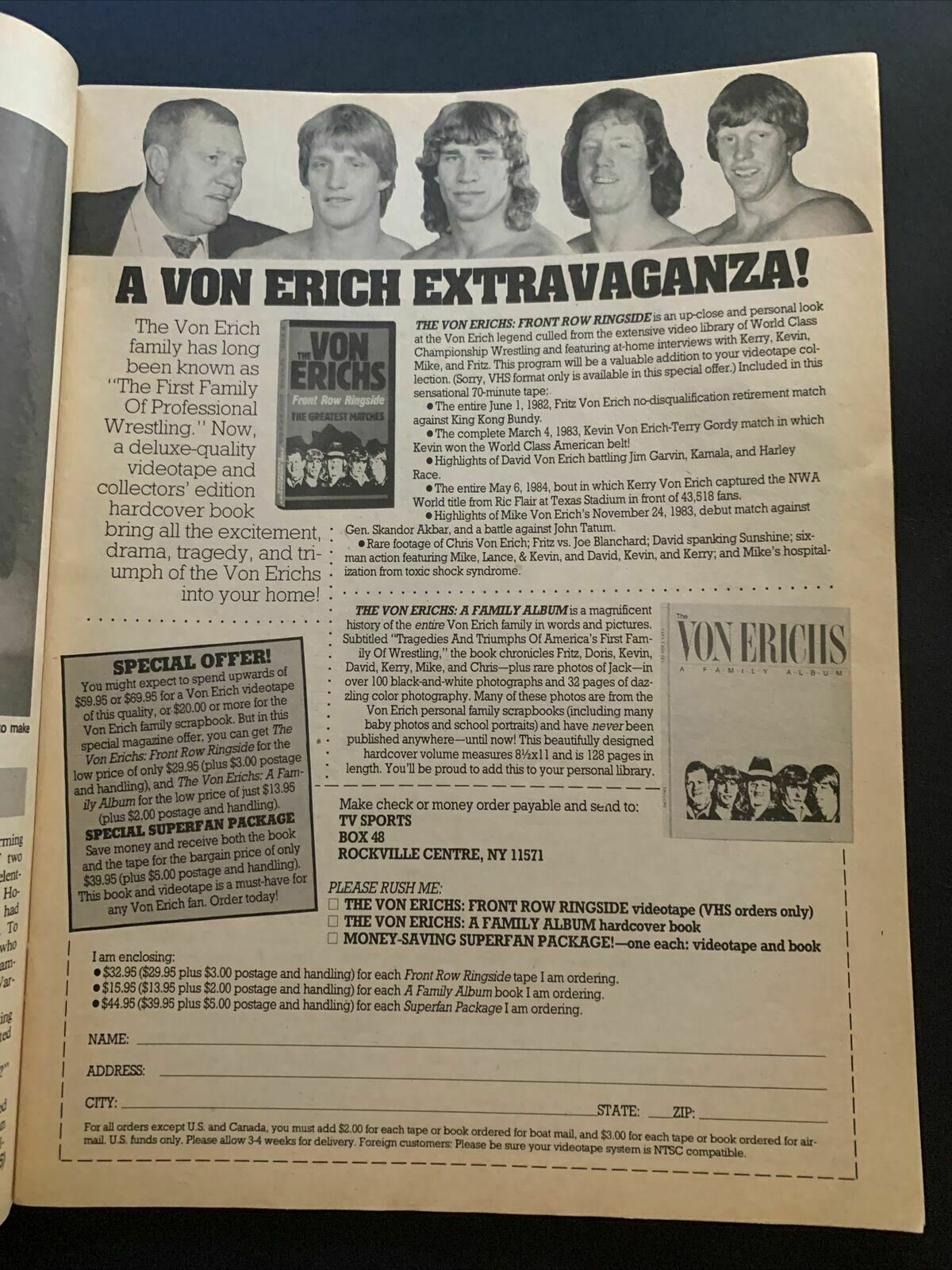 Wrestling Superstars Magazine Spring 1989 - Sting vs Ultimate Warrior