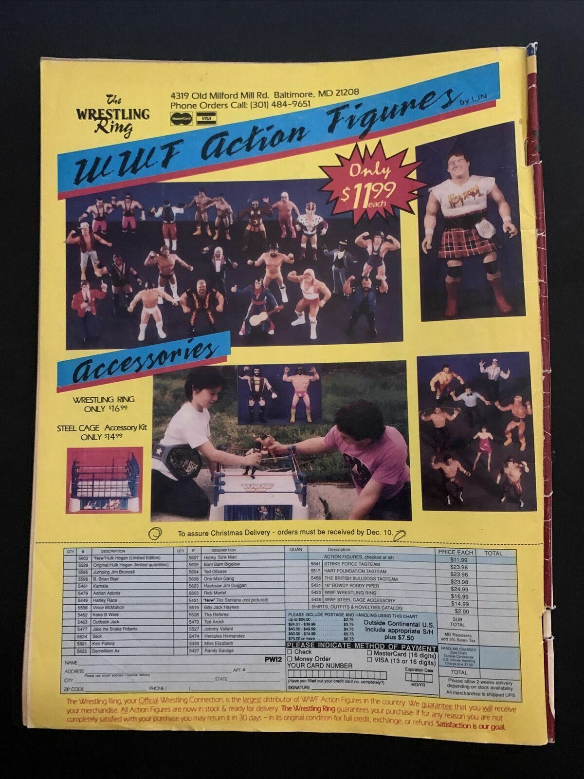 Pro Wrestling Illustrated Magazine February 1989 - Luger, Flair, Beefcake