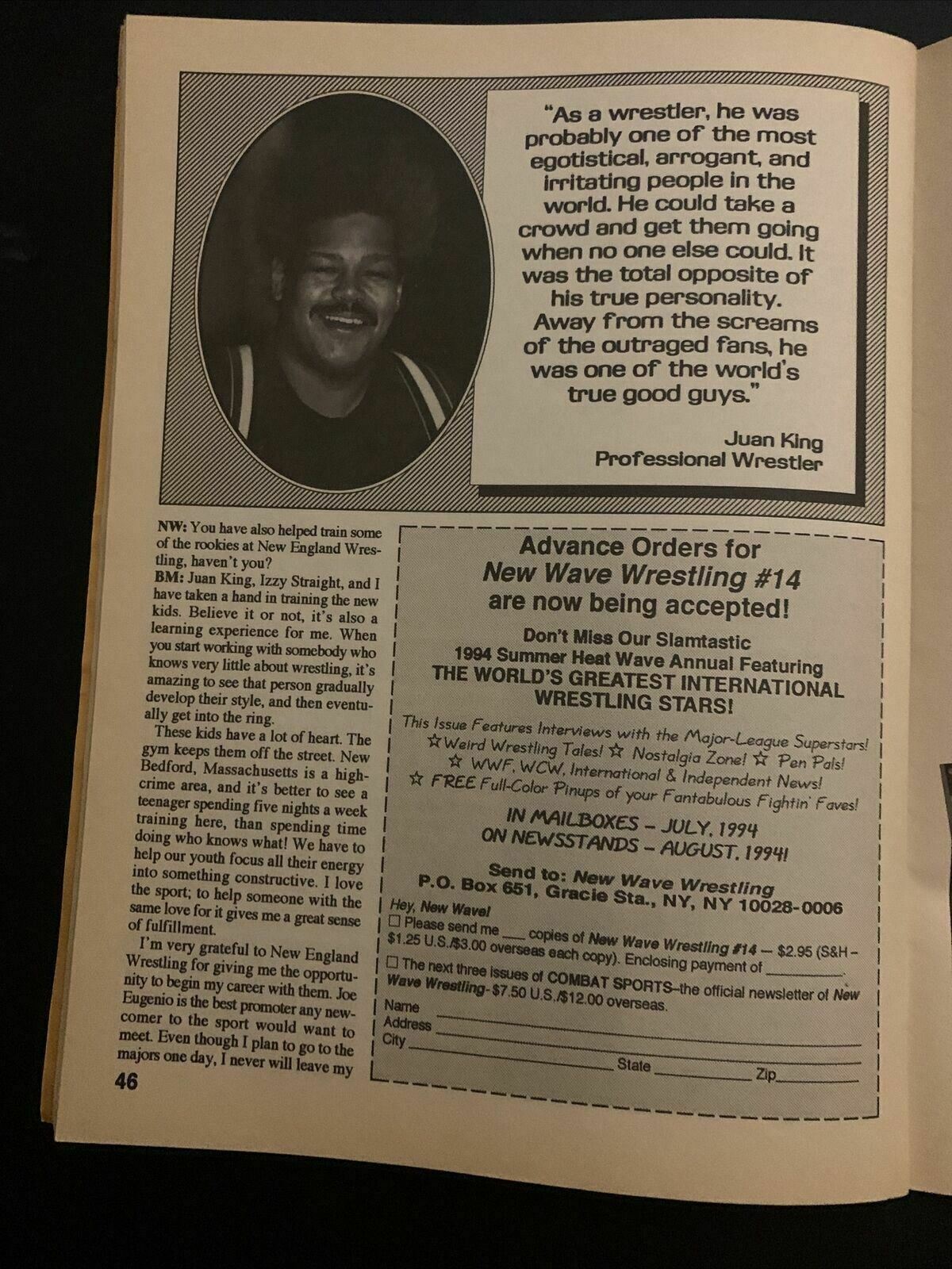 New Wave Wrestling Magazine July 1994 - Hulk Hogan, Brett Hart, Wendi Ritcher