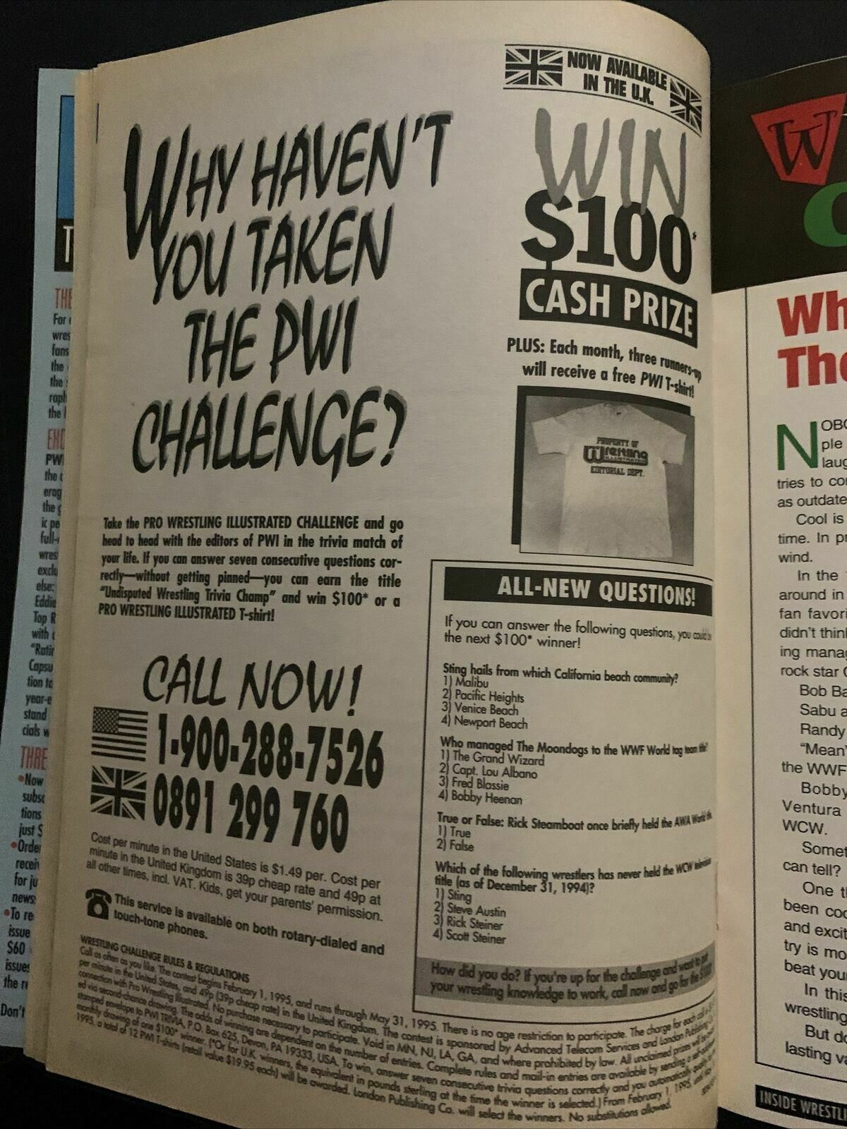 Inside Wrestling Magazine July 1995 - Shawn Michaels, Power Bomb, Big Van Vader