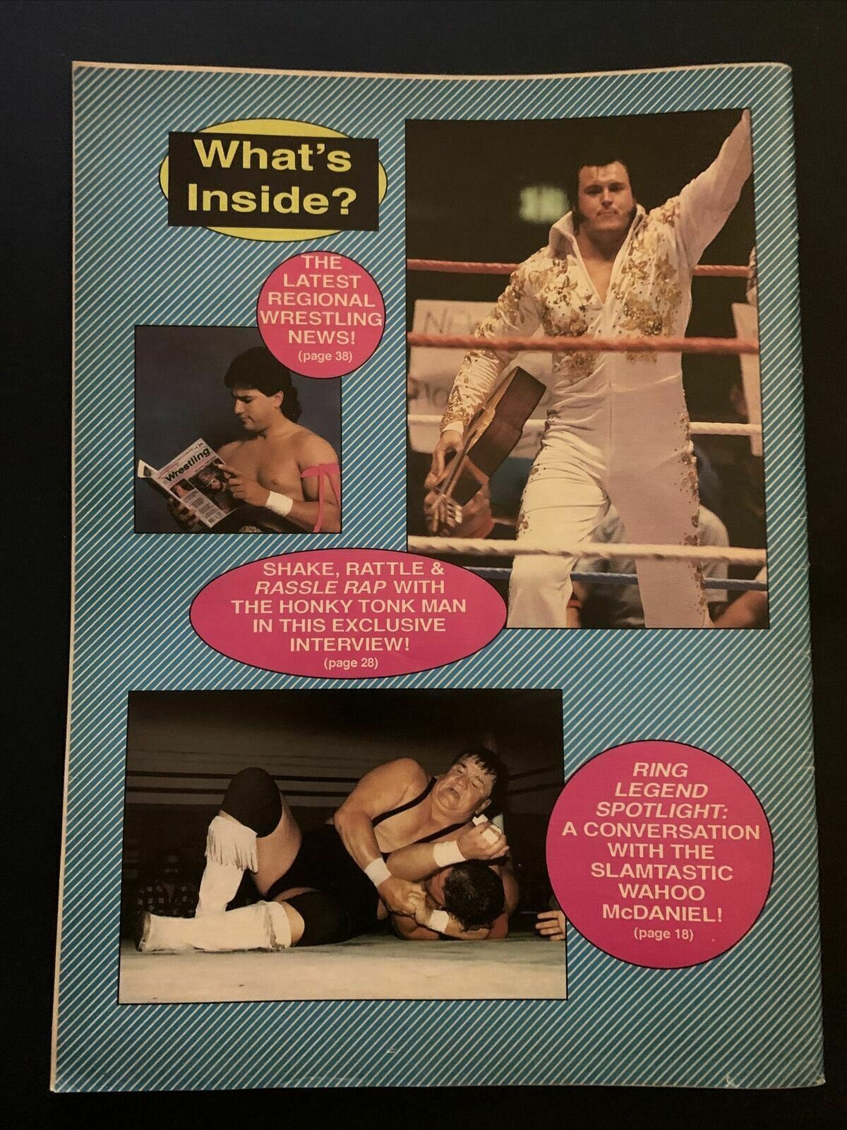 New Wave Wrestling Magazine April 1993 - Kat Leroux, Bret Hart, Curt Henning