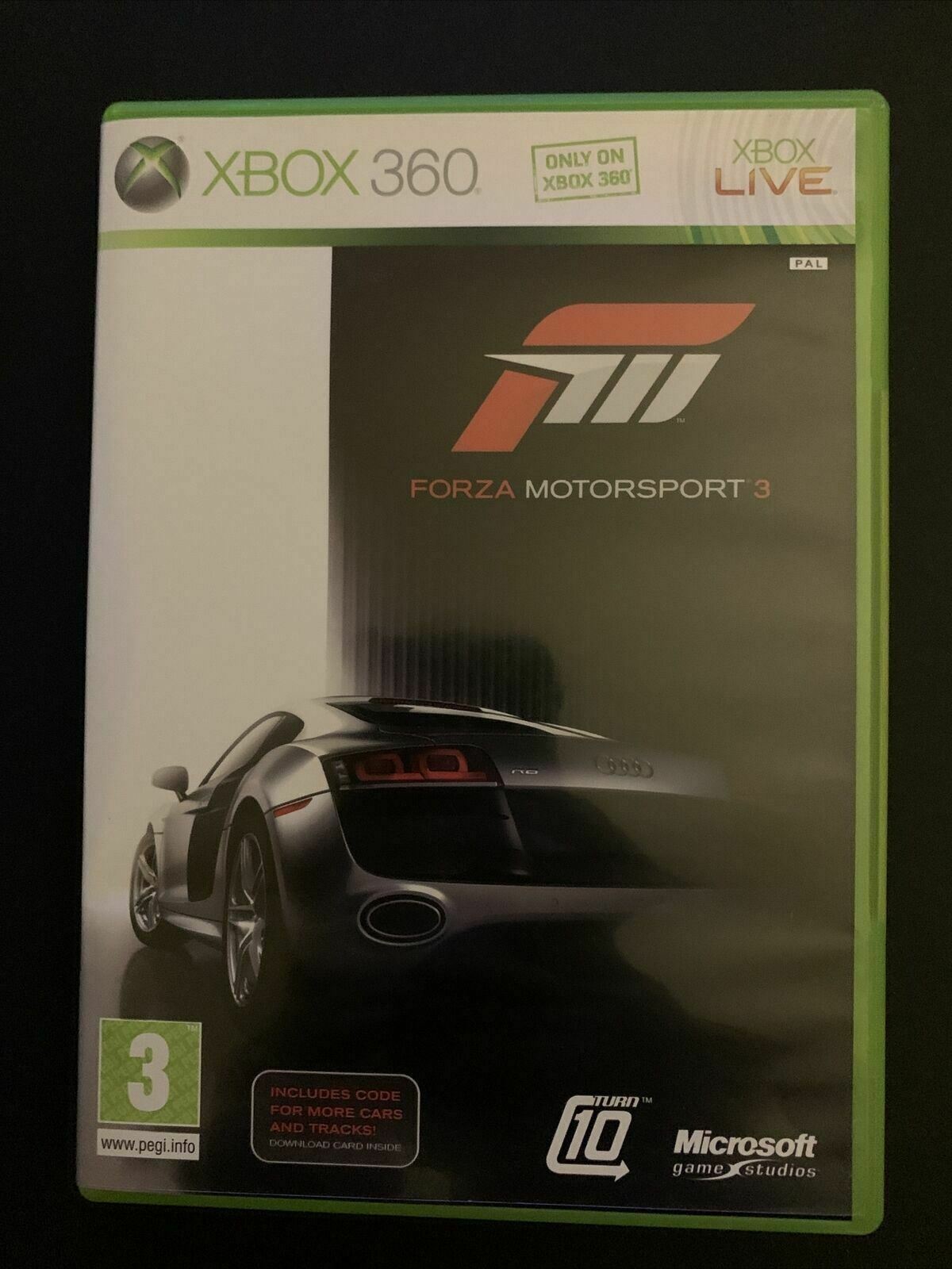 Forza Motorsport 3 - Microsoft 360 PAL Game with Manual