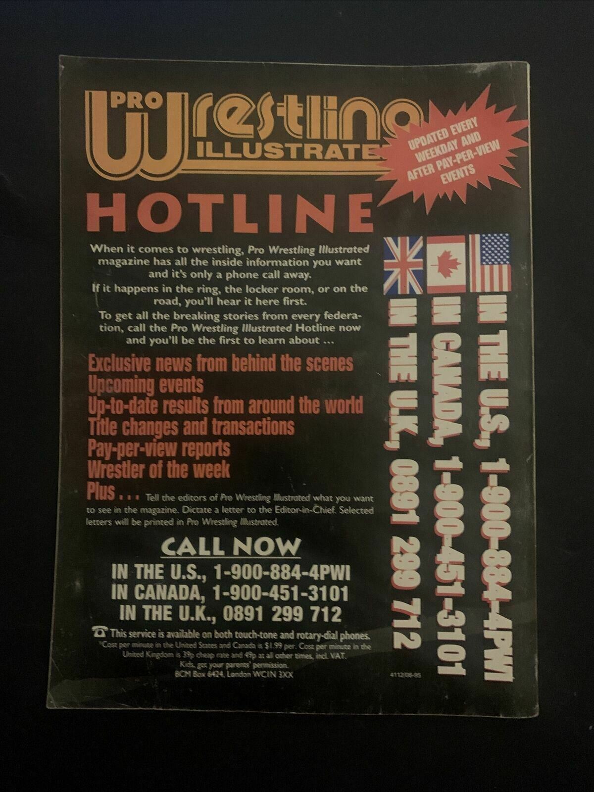 The Wrestler Magazine Winter 1995 - Sting vs Hogan, Dr Yankem, Undertaker