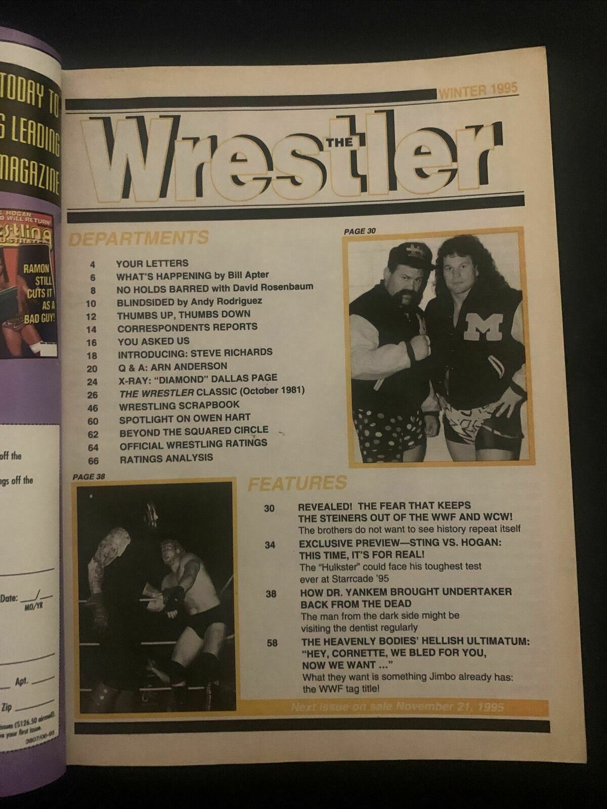 The Wrestler Magazine Winter 1995 - Sting vs Hogan, Dr Yankem, Undertaker