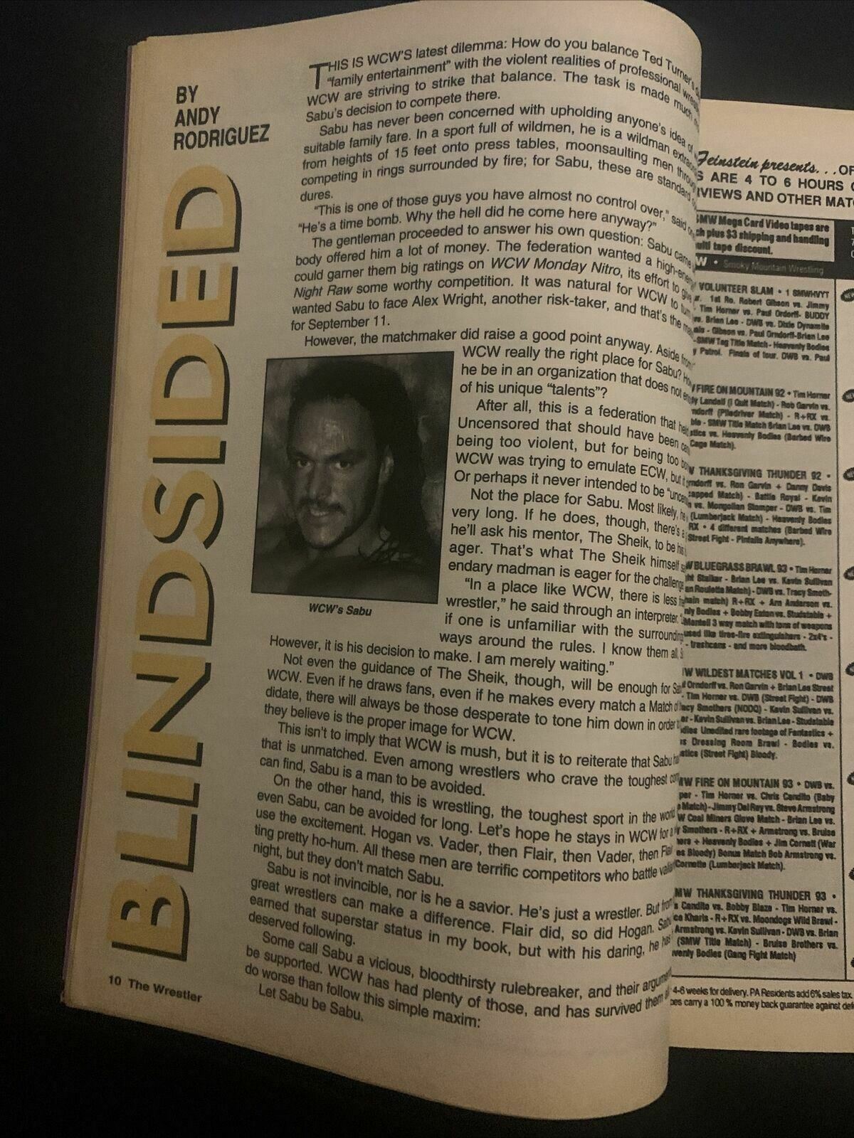 The Wrestler Magazine Winter 1995 - Sting vs Hogan, Dr Yankem, Undertaker