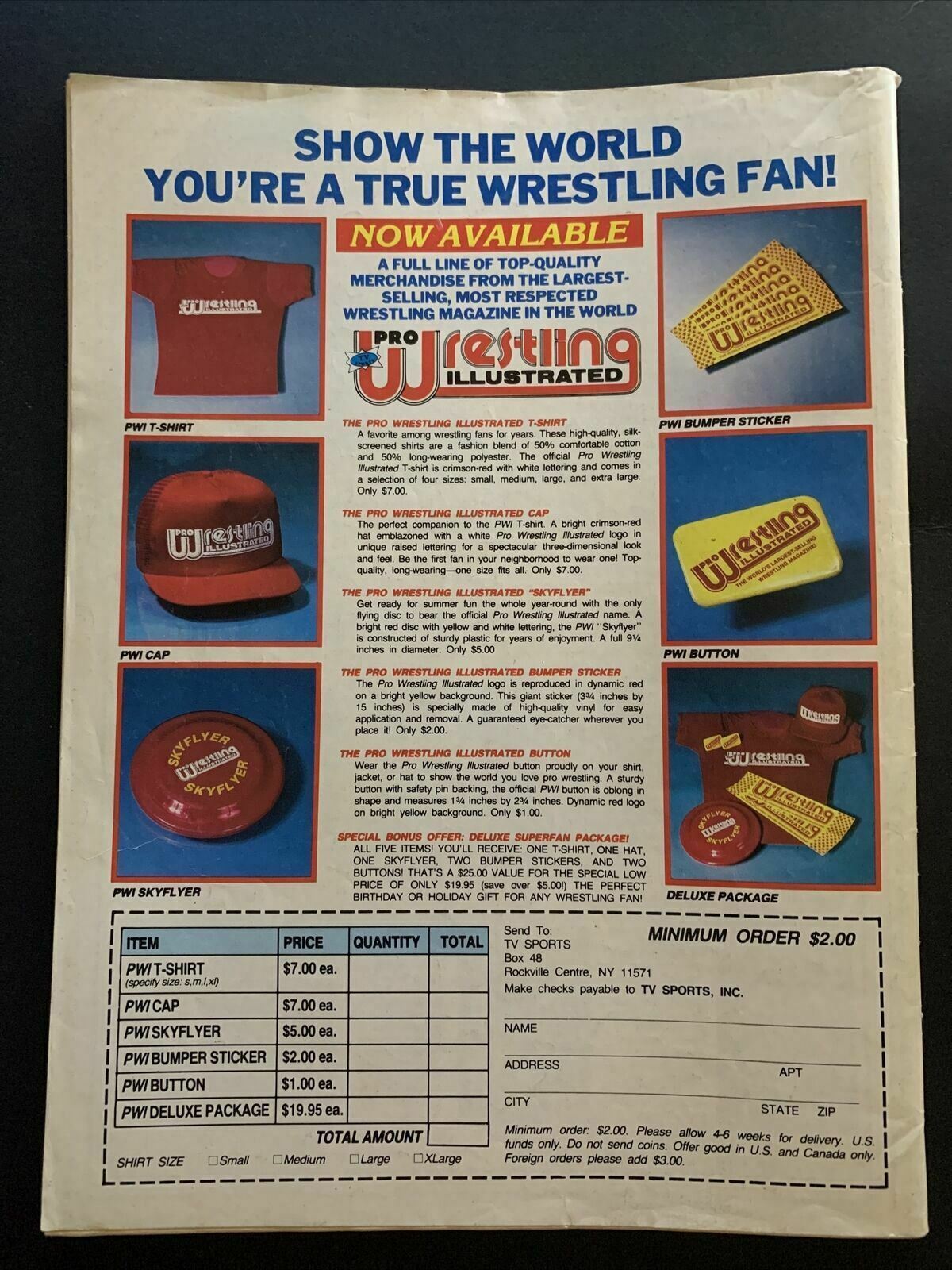 Sports Review Wrestling Magazine November 1990 - Hogan, Ultimate Warrior, Ted Di