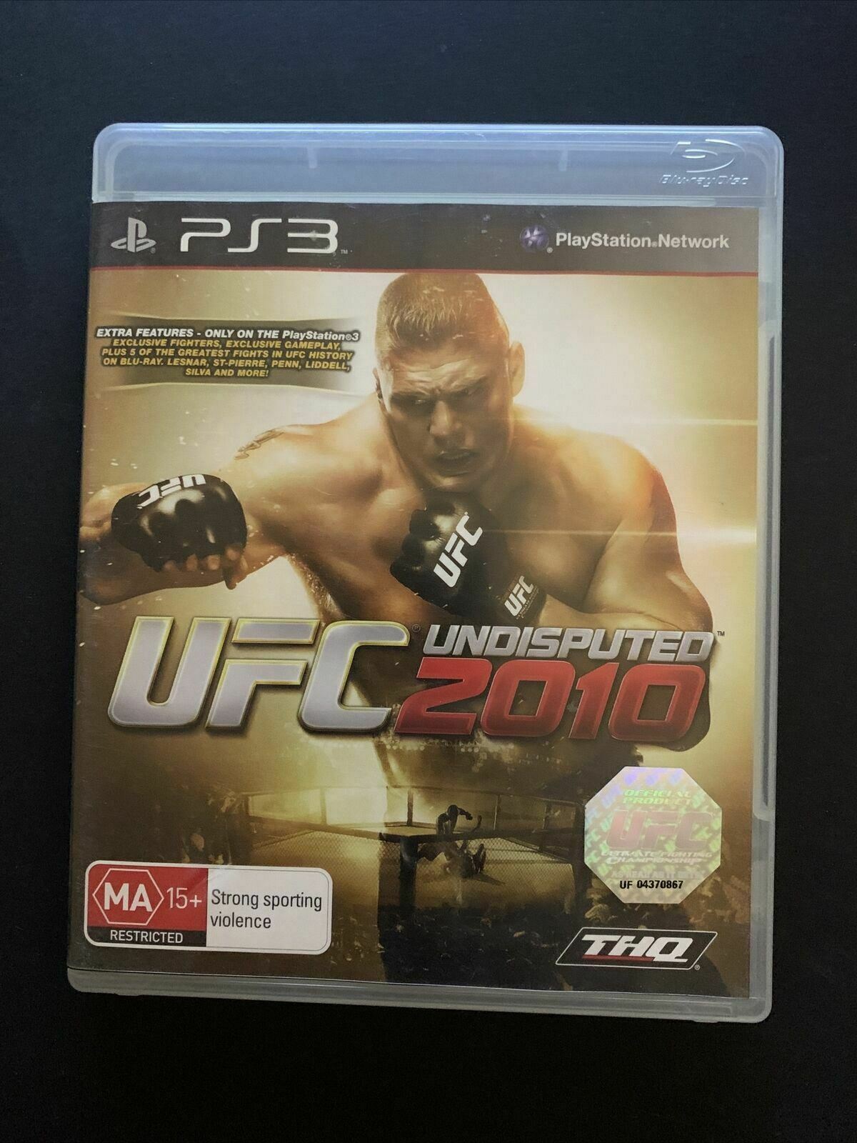UFC Undisputed 2010 - PS3 Playstation 3 with Manual