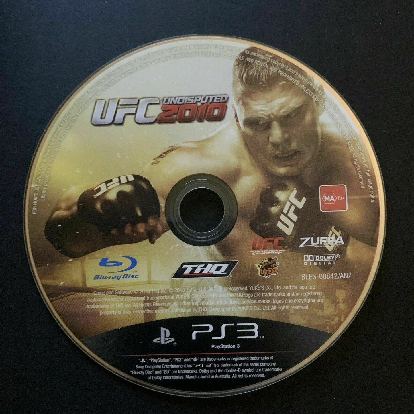 UFC Undisputed 2010 - PS3 Playstation 3 with Manual