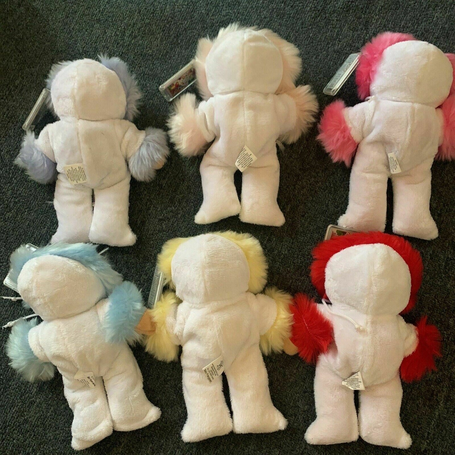 4x Beanie Baby: Baby Forget Me Not, Gerbera, Poppy, Frangipani, Rose & Bluebell