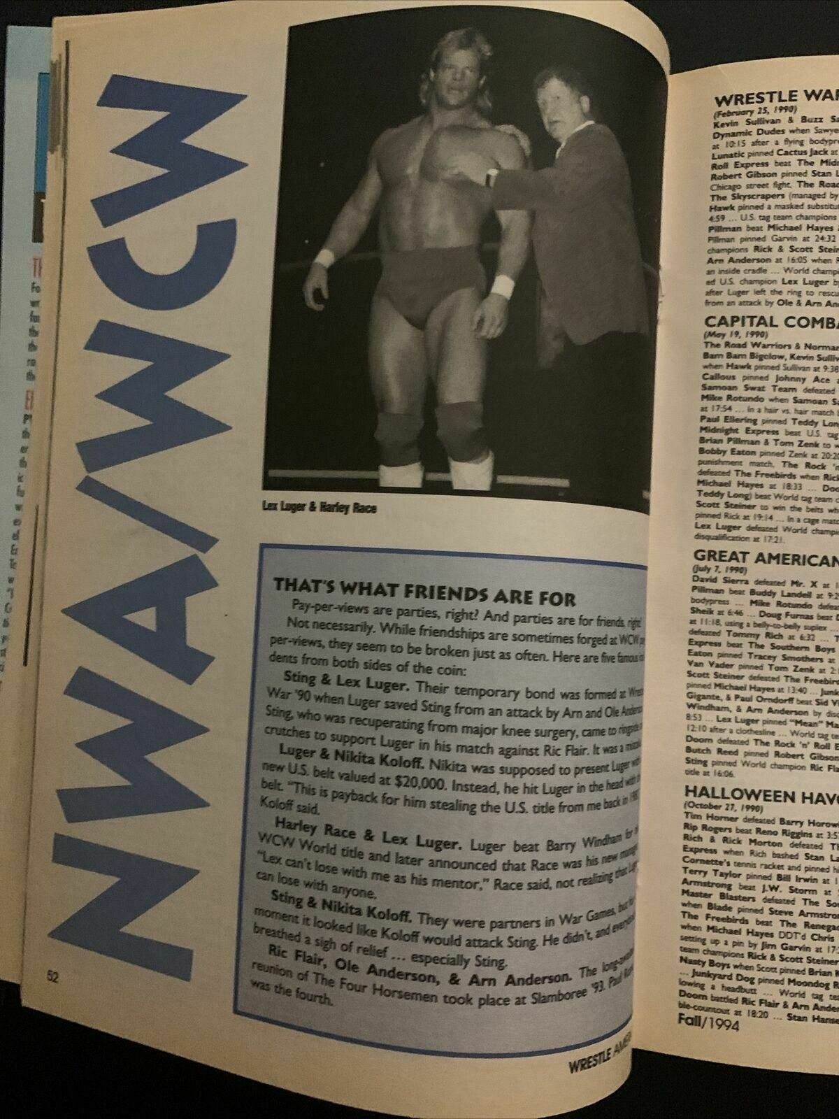 Wrestle America Magazine Fall 1994