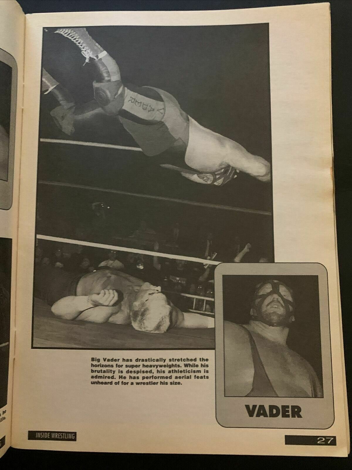 Inside Wrestling Magazine October 1994 - Van Vader, Hulk Hogan, WCW