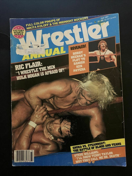 Wrestler Annual Magazine Fall 1987 - Ric Flair, Snuka, Steamboat, Patera, Heenan