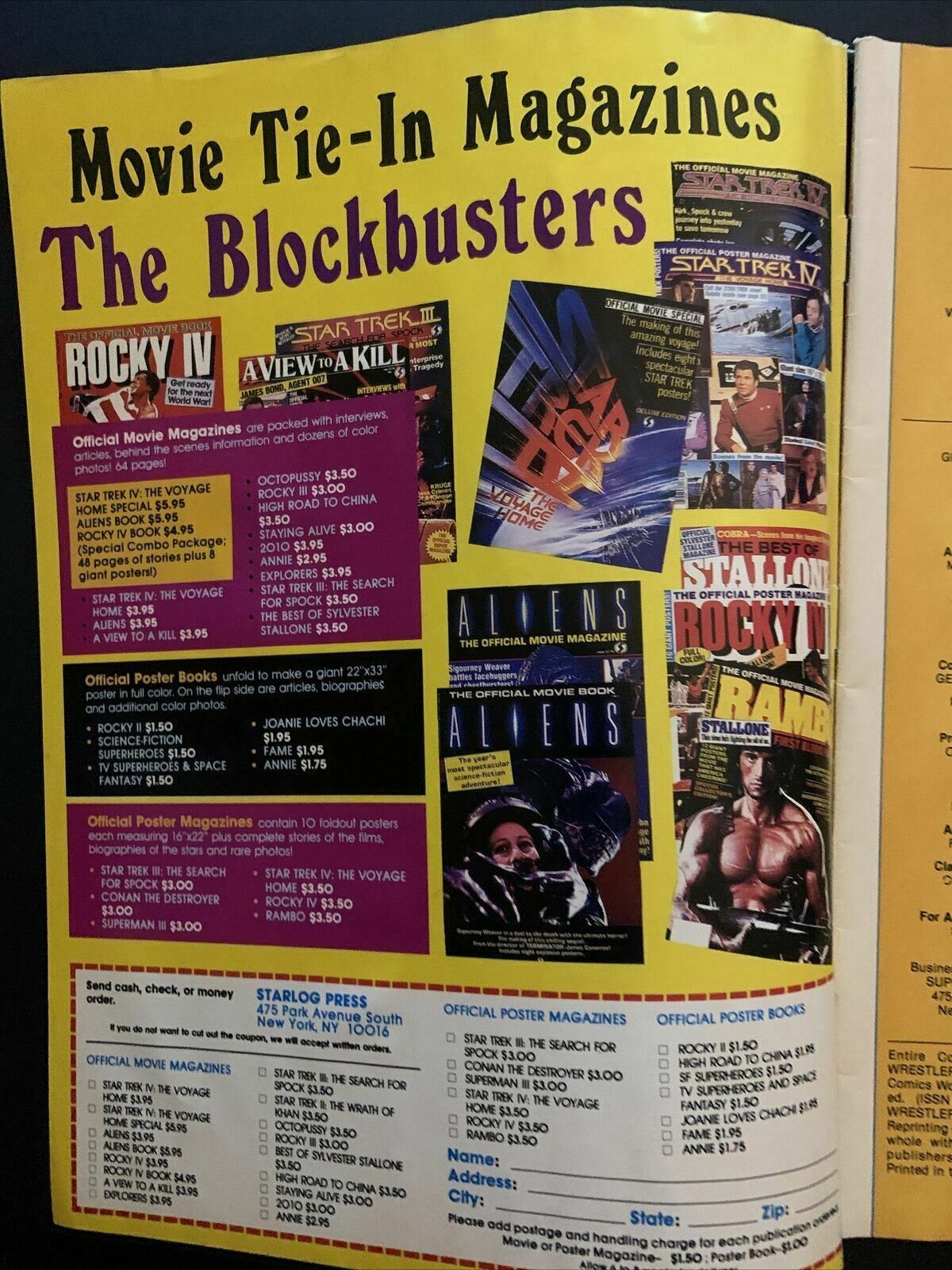 Wrestler Superstar Magazine June 1987 - Hulk, Steamboat, Macho Man, Chris Adams