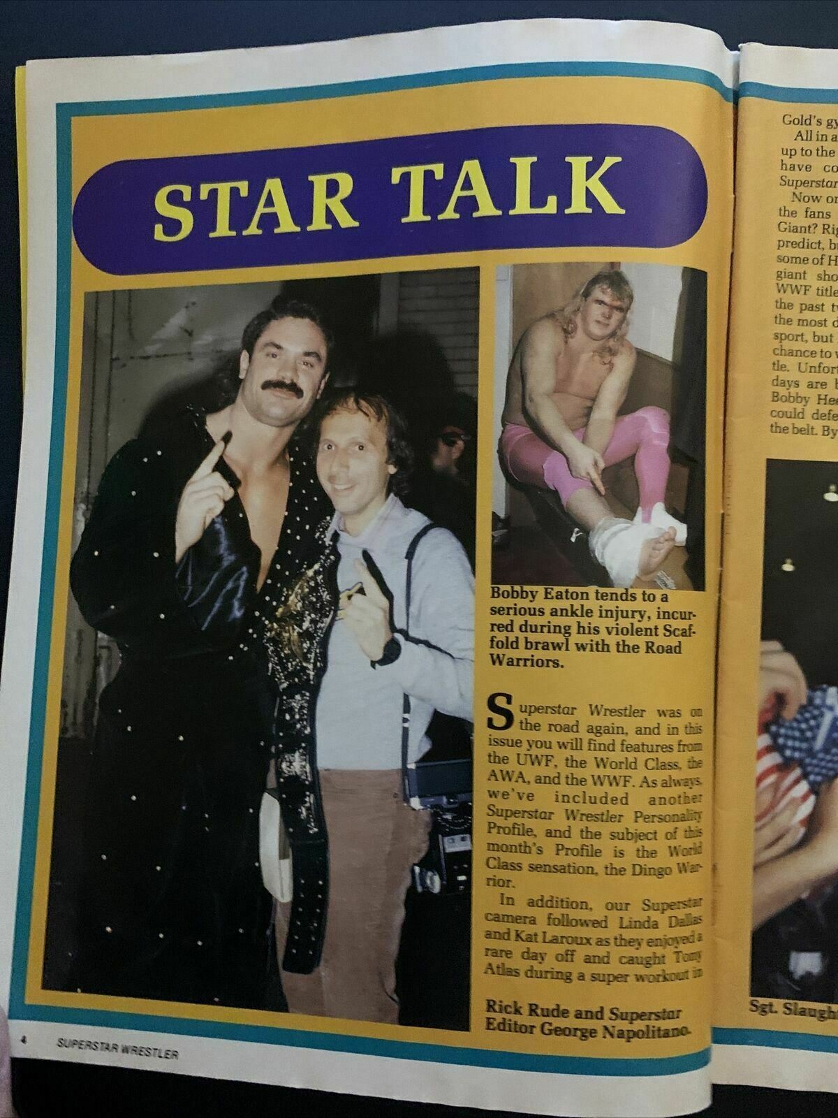 Wrestler Superstar Magazine June 1987 - Hulk, Steamboat, Macho Man, Chris Adams