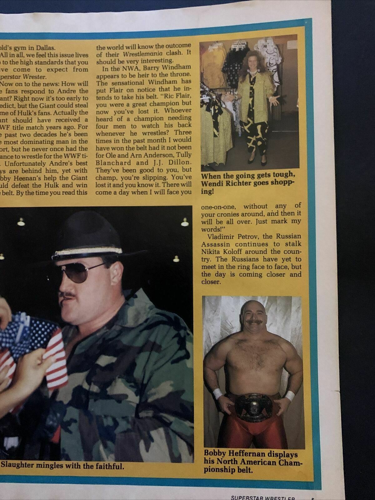 Wrestler Superstar Magazine June 1987 - Hulk, Steamboat, Macho Man, Chris Adams