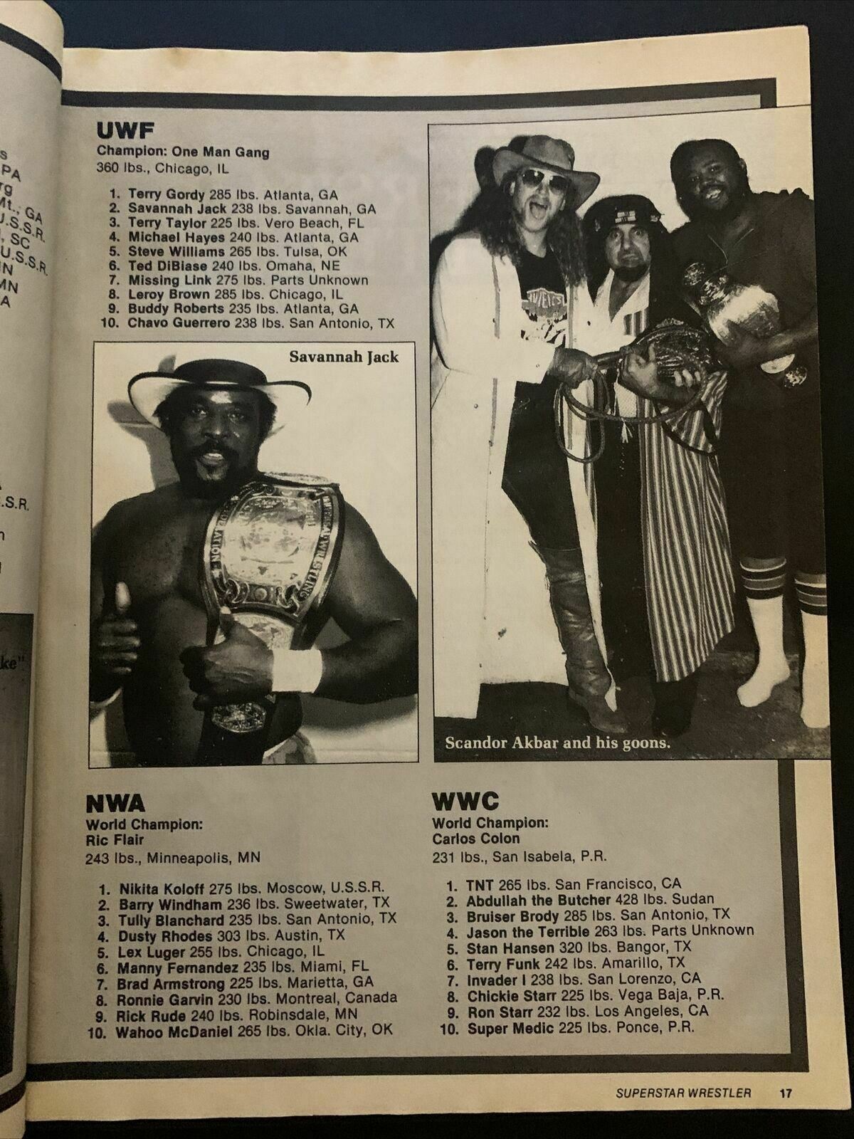 Wrestler Superstar Magazine June 1987 - Hulk, Steamboat, Macho Man, Chris Adams