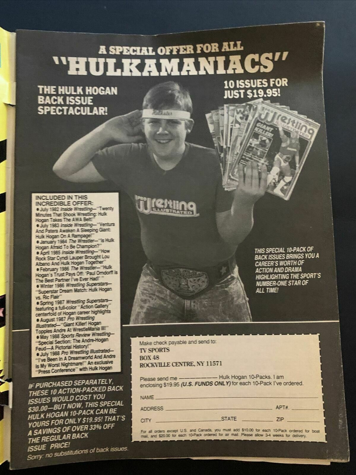 The Wrestler Magazine January 1989 - Andre Giant, Midnight Express