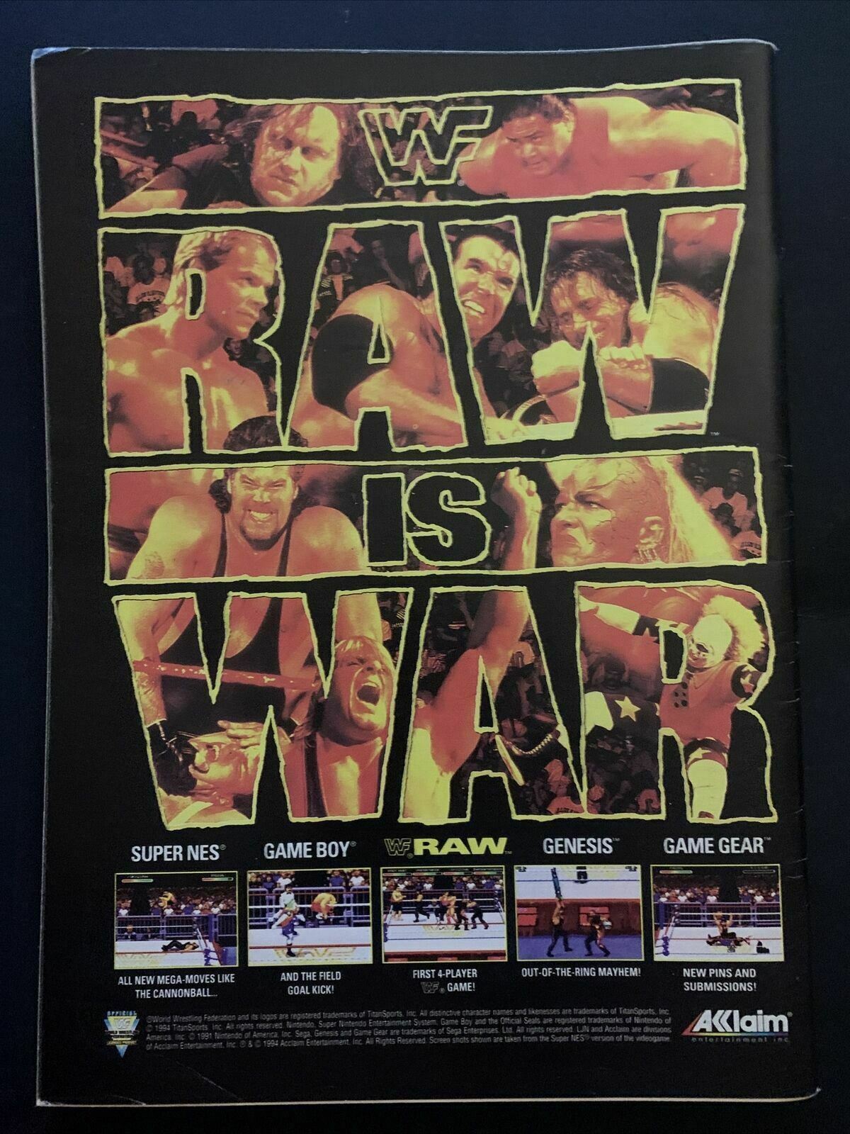 Wrestle America Magazine Winter 1994 - Curt Henning, Ric Flair, Sabu