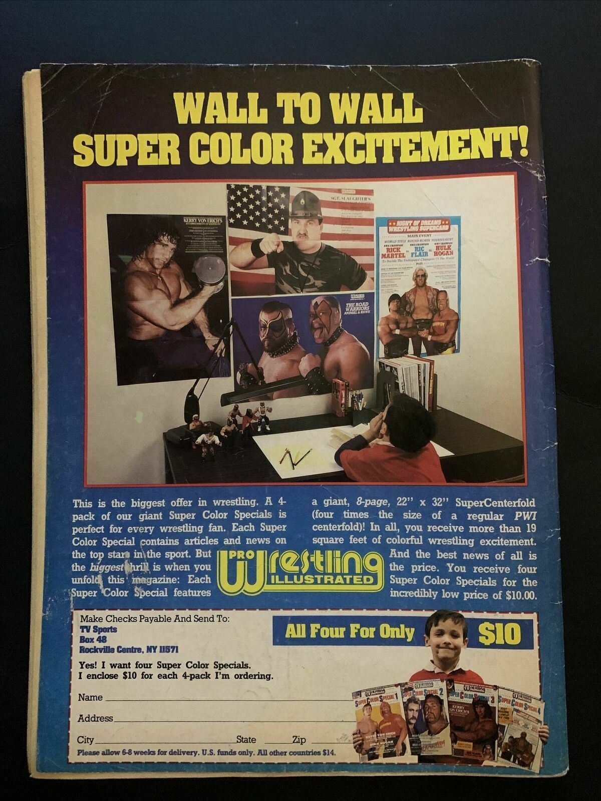 Sports Review Wrestling Magazine June 1987 - Hulk Hogan vs Andre The Giant