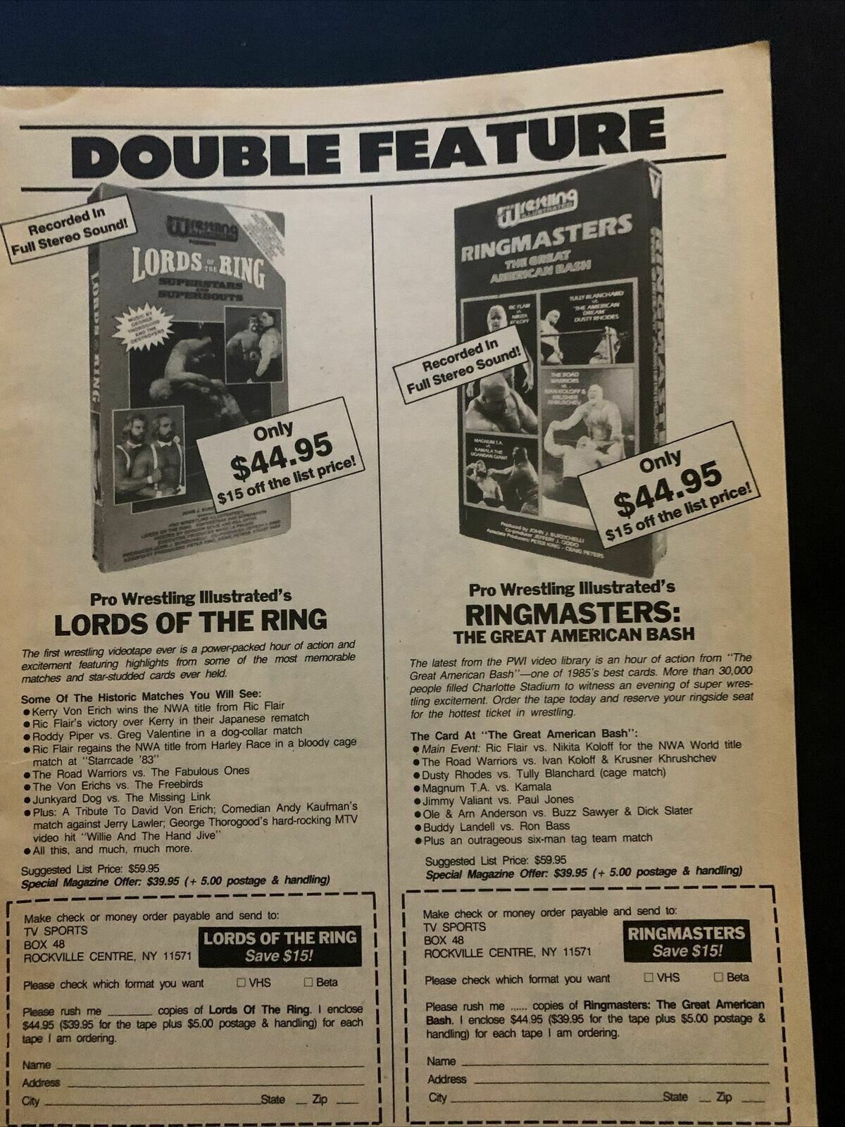 Sports Review Wrestling Magazine June 1987 - Hulk Hogan vs Andre The Giant