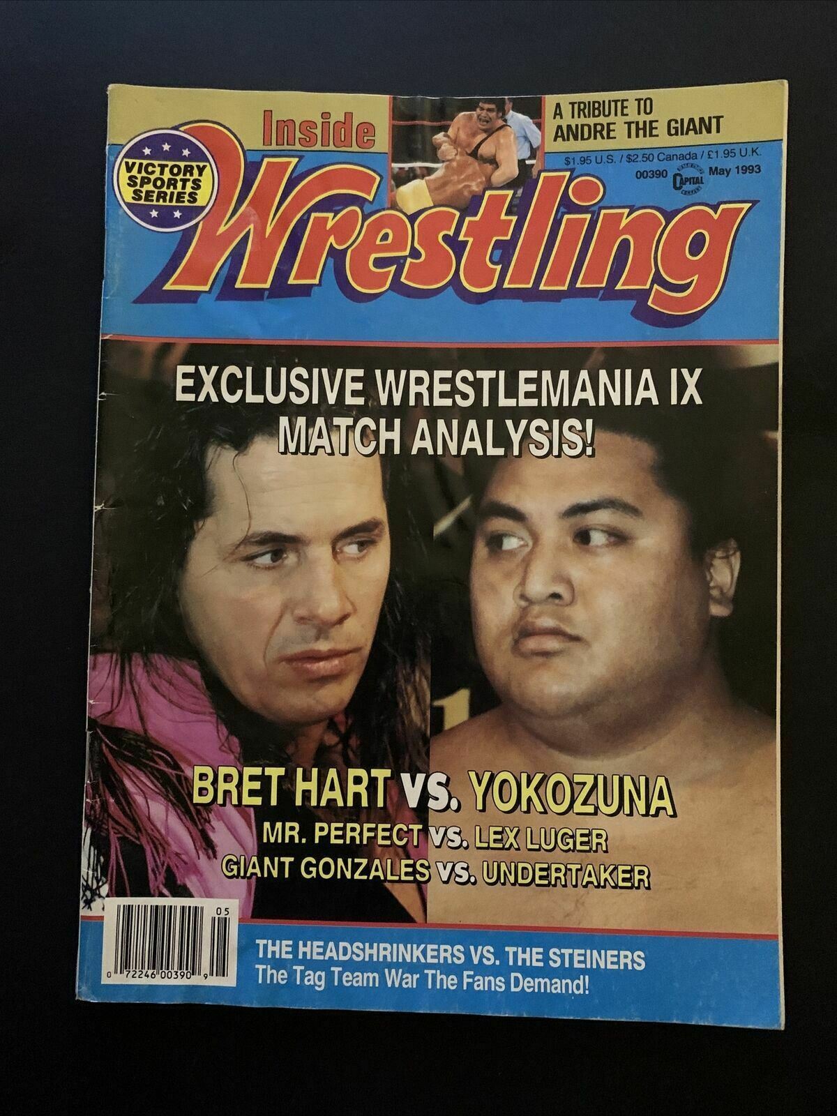 Inside Wrestling Magazine May 1993 - WrestleMania IX Hart Vs Yokozuna