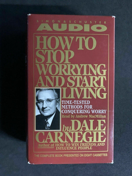 How to Stop Worrying and Start Living by Dale Carnegie Audio Tape Cassettes