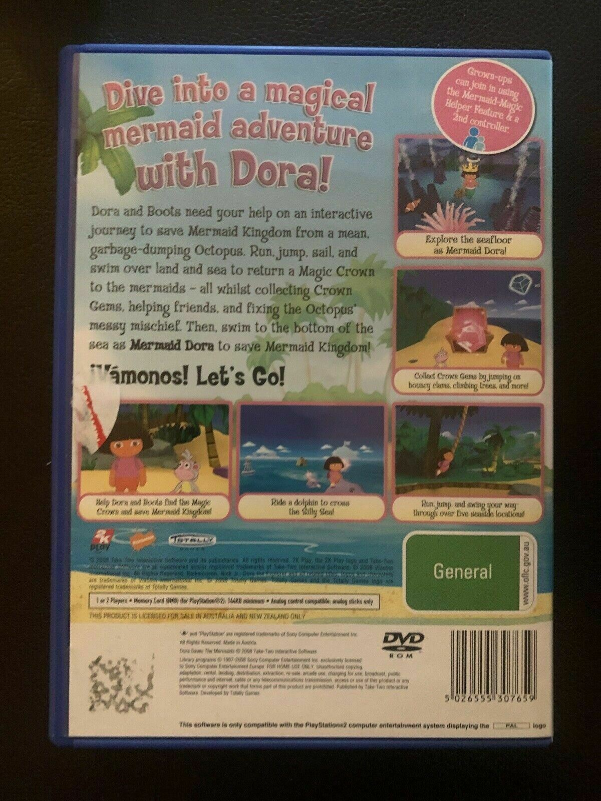 Dora The Explorer: Saves The Mermaids - PS2 PAL Adventure Game