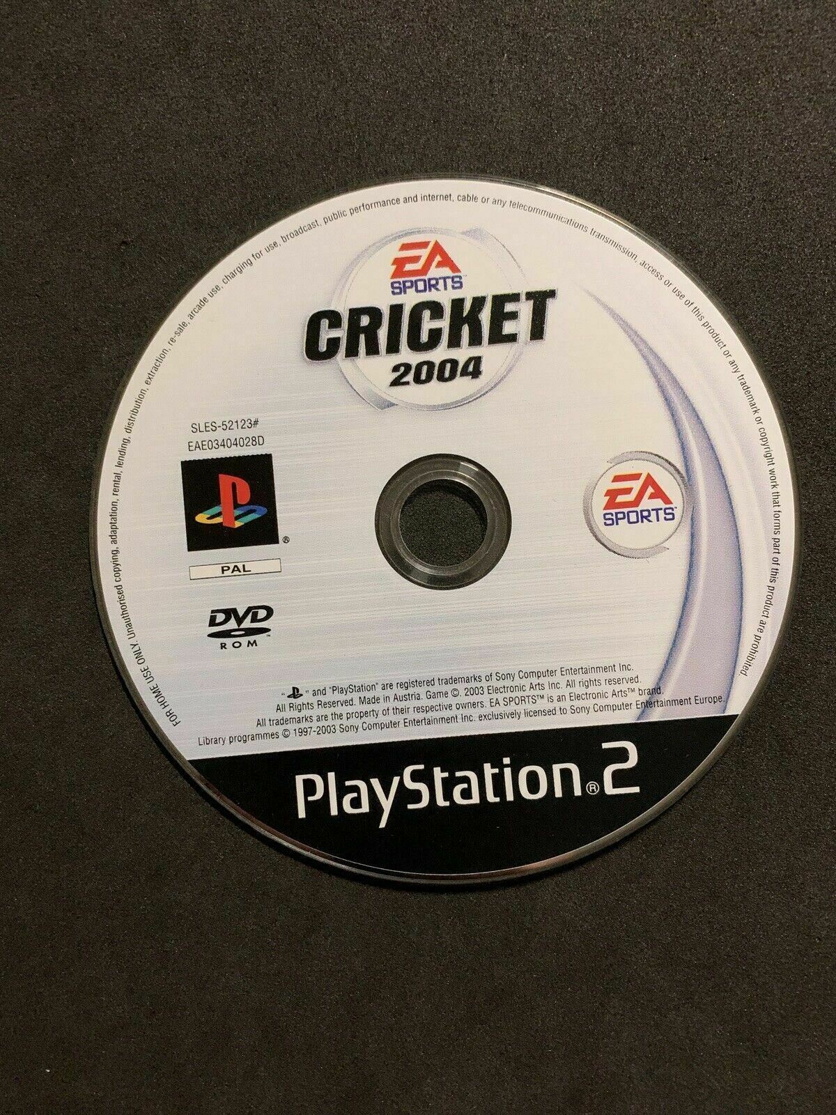 EA Cricket 2004 PS2 Playstation 2 PAL with Manual