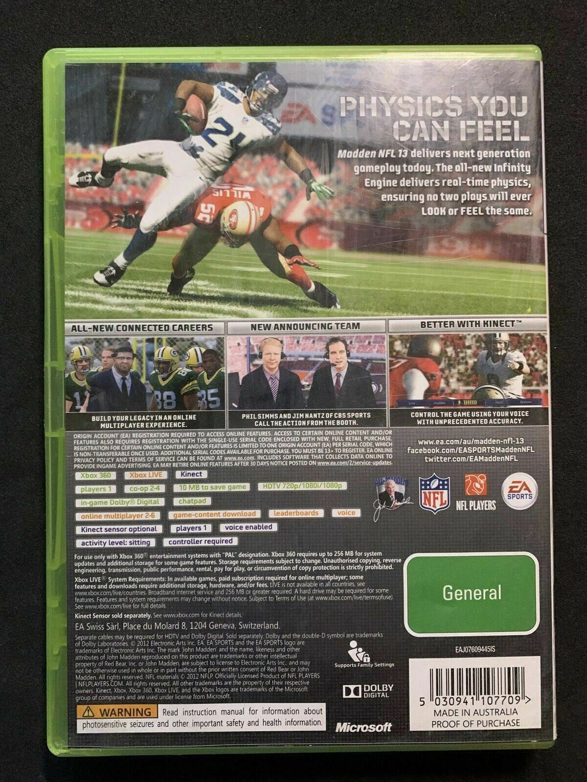 Madden NFL 13 Xbox 360 PAL