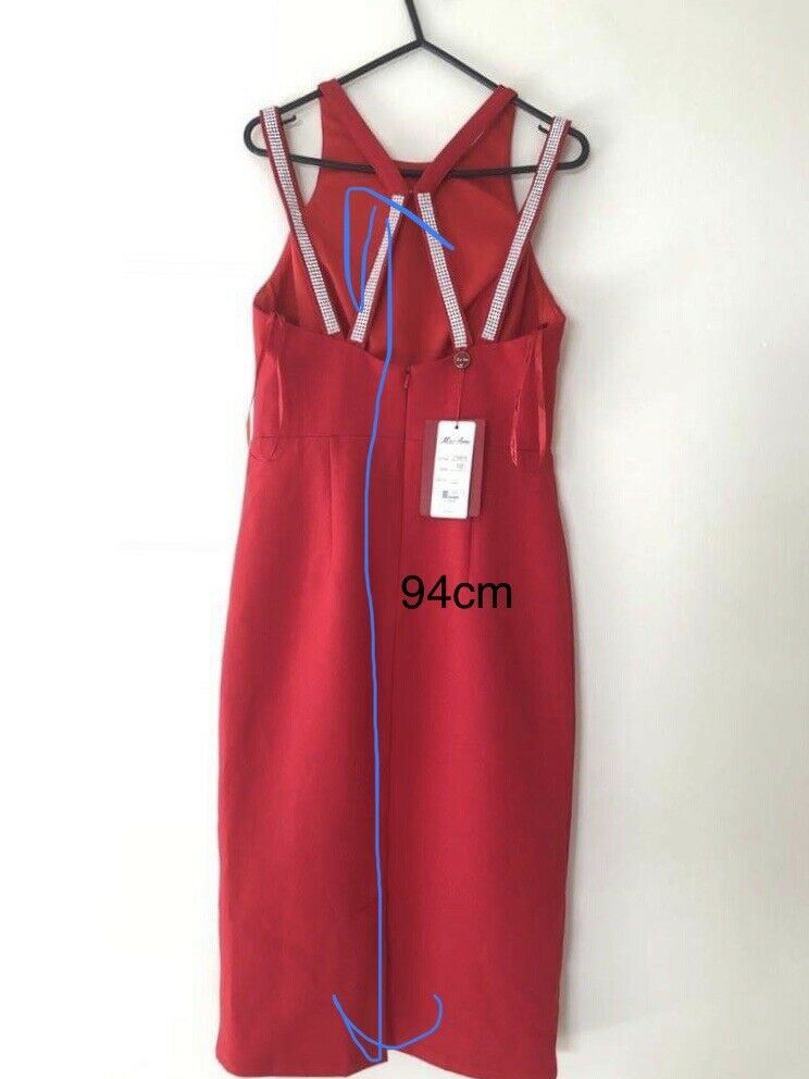 *Brand New* Miss Anne Women's Evening Cocktail Prom Party Gown Red Dress Size 10