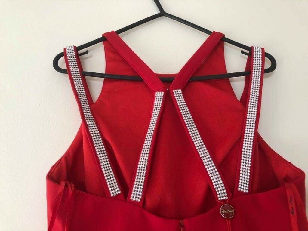 *Brand New* Miss Anne Women's Evening Cocktail Prom Party Gown Red Dress Size 10