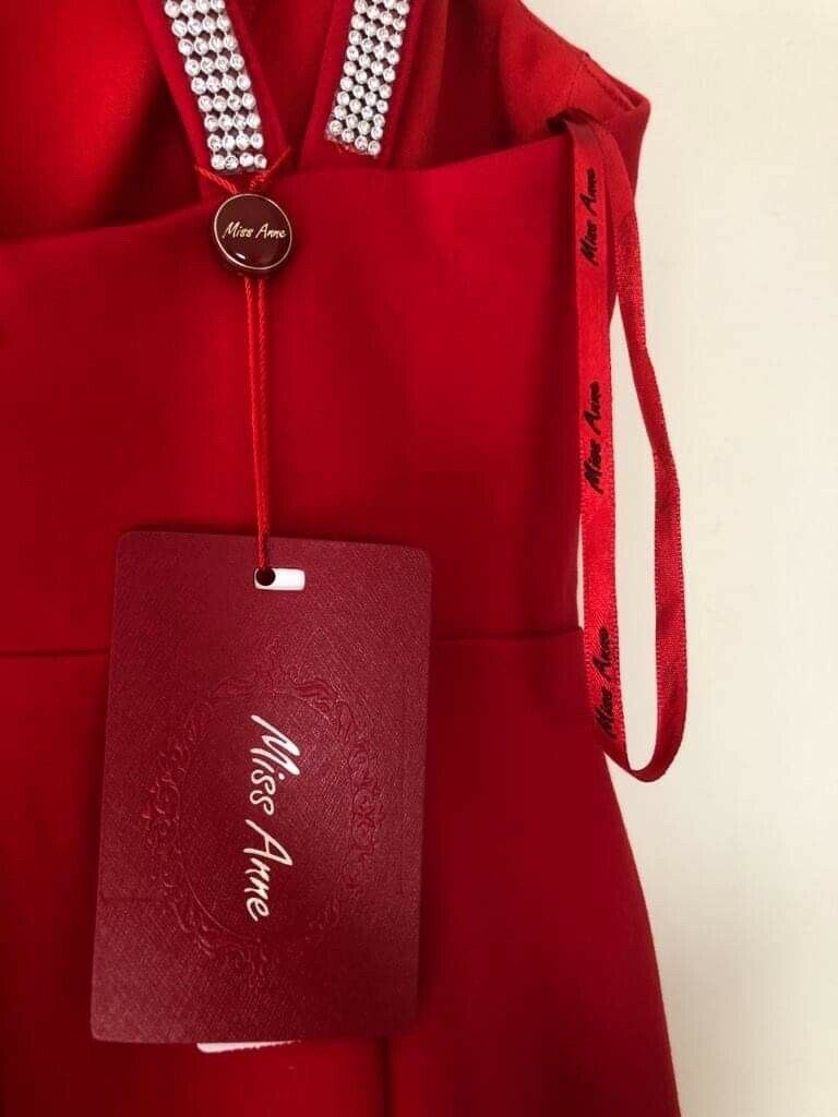 *Brand New* Miss Anne Women's Evening Cocktail Prom Party Gown Red Dress Size 10