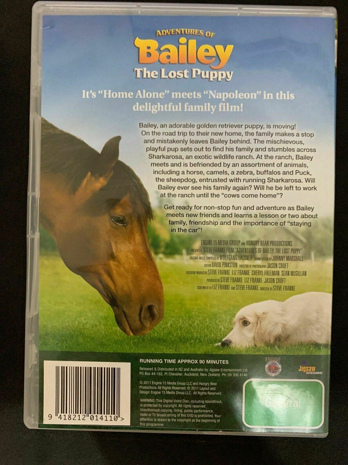 Adventures Of Bailey - A Night In Cowtown & The Lost Puppy (DVD, 2-Disc) Region4