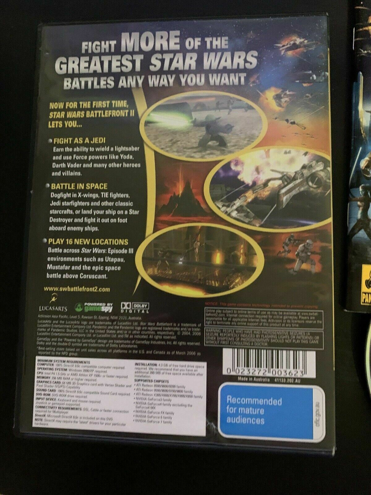 Star Wars: Battlefront II 2 - PC DVD Windows Game With Manual