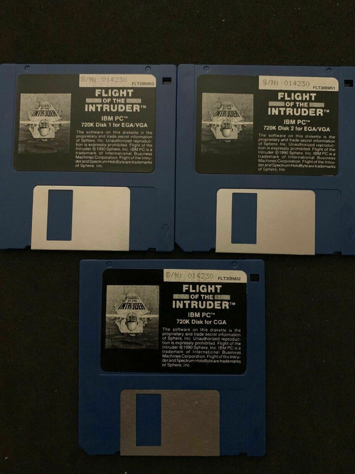 Flight Of The Intruder PC 1990 Flight Combat Simulation Game in Box *Rare*